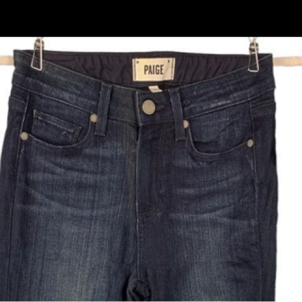 Paige Horton ultra Noble high rise skinny rayon blend tall woman’s jeans - Picture 5 of 13
